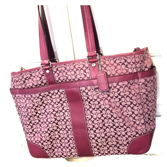 Coach Handbags - Coach Large Purple Tote